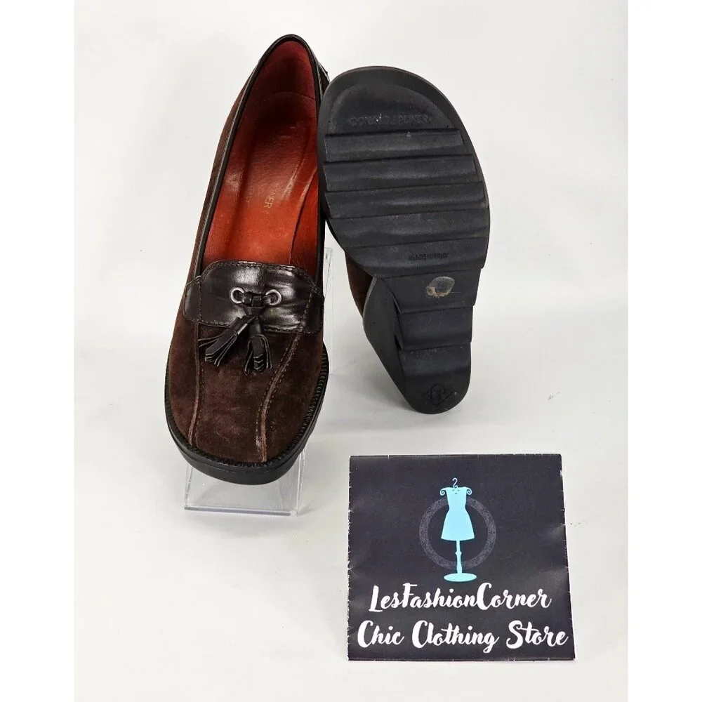 Donald J Pliner Women's Dark Brown Platform Wedges Size 8.5 506 - Picture 4 of 13